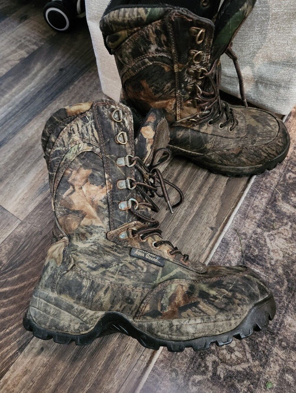 Camouflage Hunting/work Boots - Womans Waterproof Lace-Up Sz 7